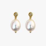 Aira Zirkonia Pearl Earrings