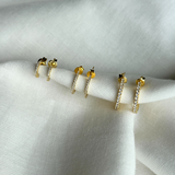 Crystal Zirkonia Creoler 9 mm.