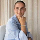 armbånd med hvide ferskvandsperler