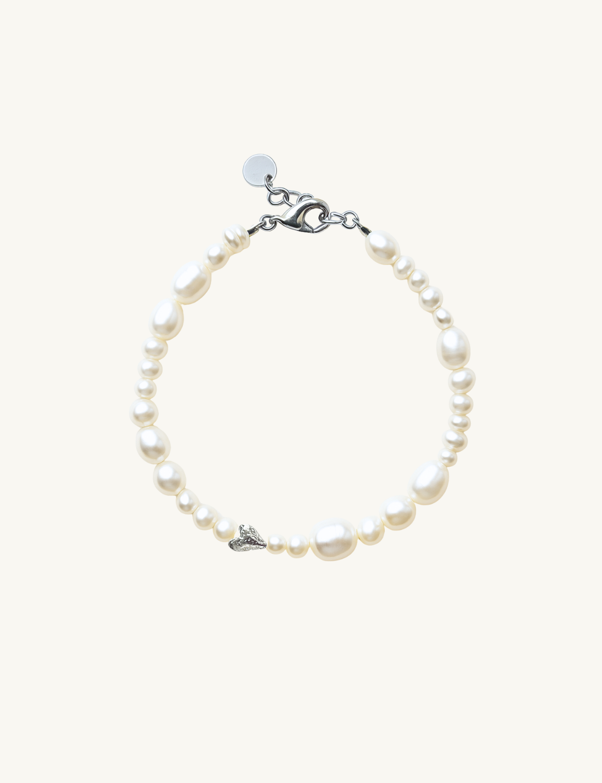 Afrodite Hjerte Perlearmbånd