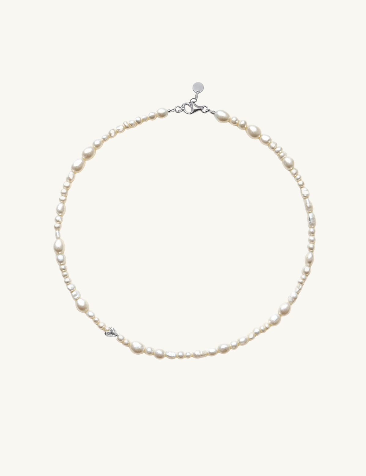 Afrodite Hjerte Perlehalskæde