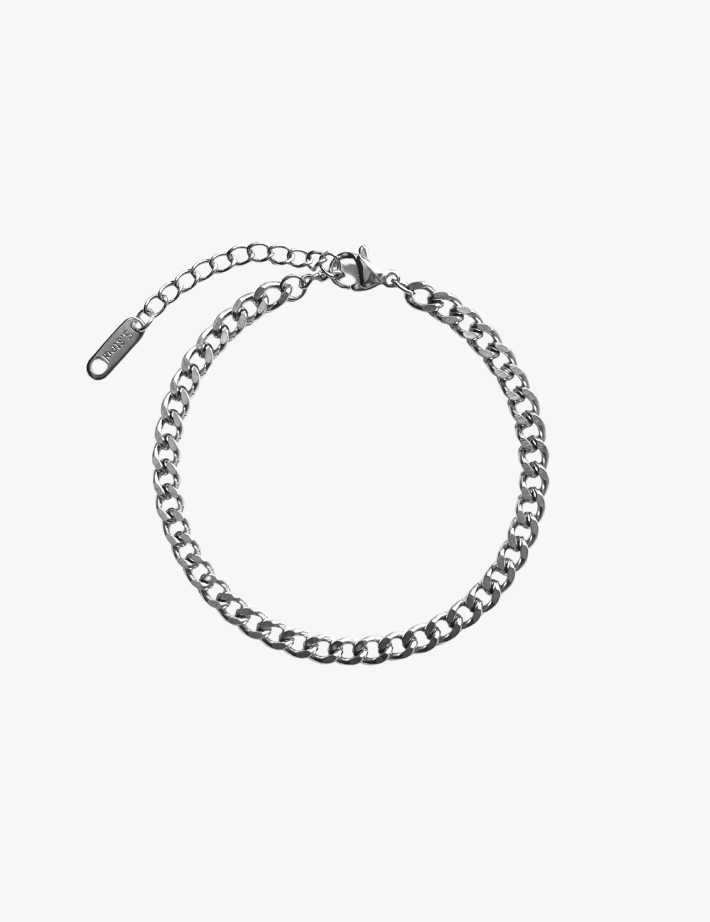 Vandfast Panser Facet Armbånd 18 karat, 4 mm.