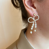 Bow Pearl Earrings