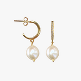 Diya Zirconia Pearl Earrings