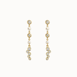 Sparkle Perle Zirkonia Lange Ørestikkere