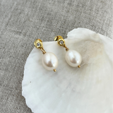 Aira Zirkonia Pearl Earrings