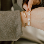Philine armbånd med hvide perler
